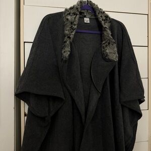 Liz Claiborne Faux Fur Cape